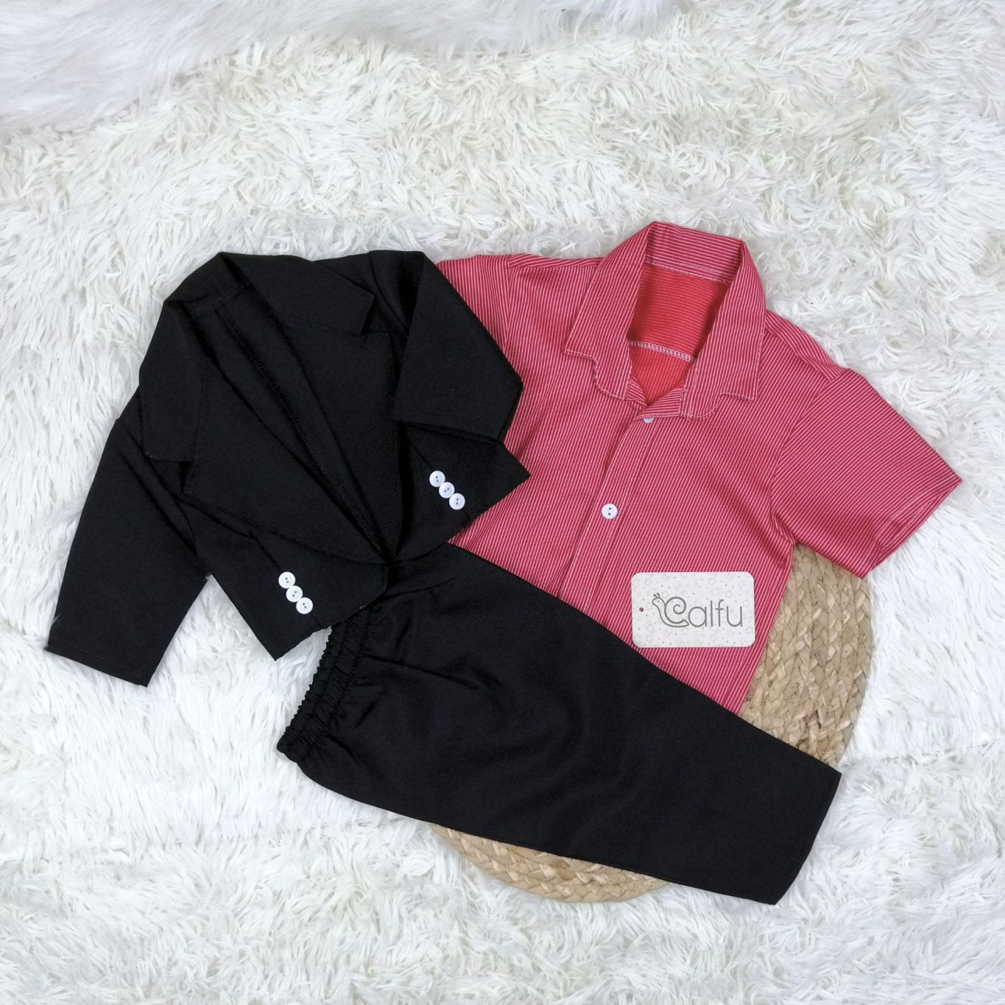 Traje de huaso Para Bebé Niños (6A) (Chaqueta, Camisa, Pantalón