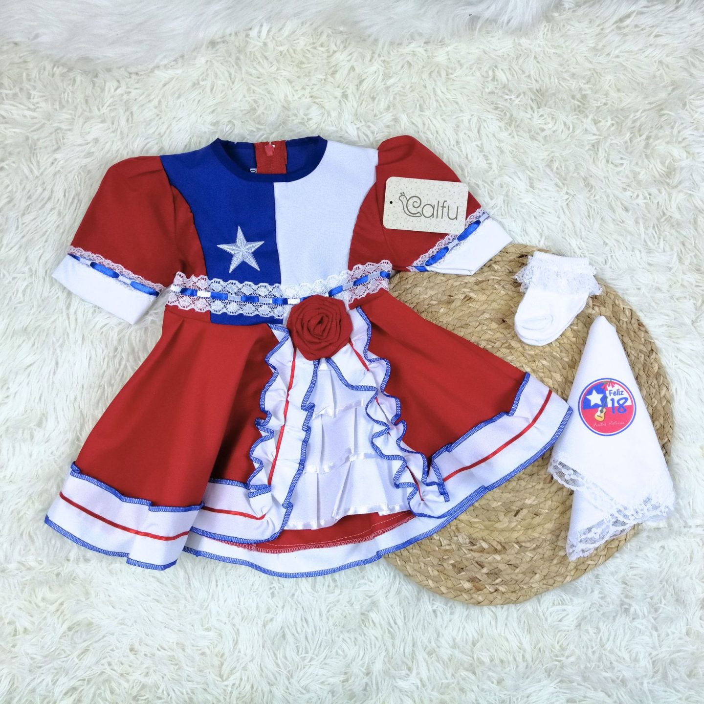 Bandera Chilena Vestidos De Cueca Para Perritas Cueca Vestido