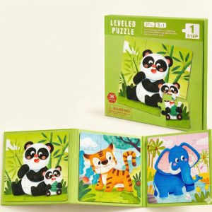 Libro Rompecabezas Magnéticos 3 en 1 (Nivel 1) Animales