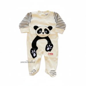 Enterito Algodon Pima para bebé (Panda - 3 a 6 Meses)