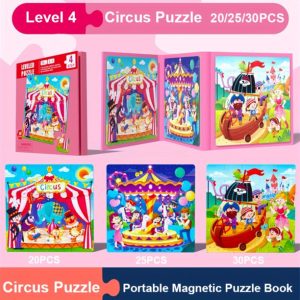 Libro Rompecabezas Magnéticos 3 en 1 (Nivel 4)