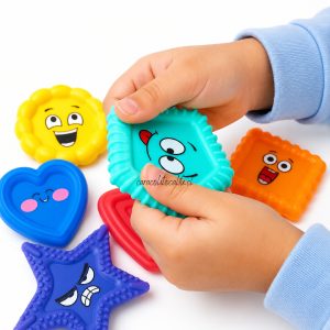 Set de Juguetes Sensoriales Táctiles - 6 Figuras de Silicona
