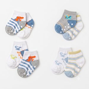 Pack 3 Calcetines Antideslizantes Para Bebé (6 a 9M / 9 a 18M - Caña baja)